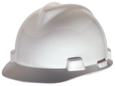 MSA V-Gard White Hard Hats