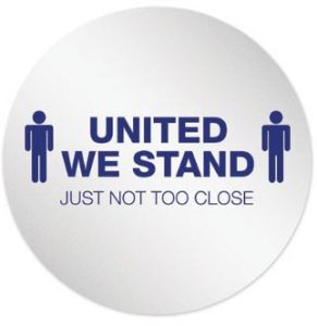 United We Stand Six Feet Apart