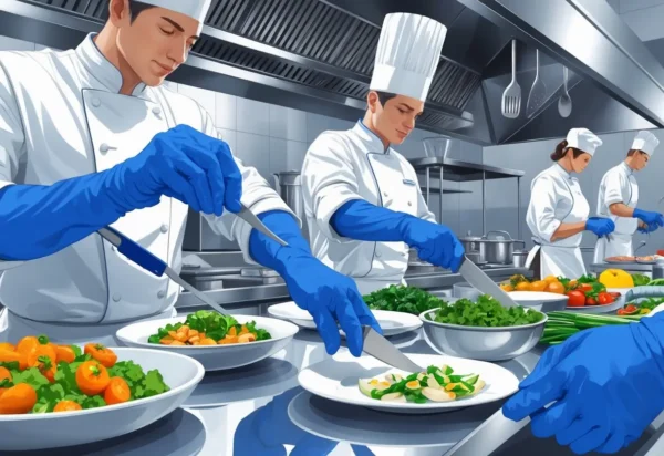 Food-Service Pros Swear by Nitrile Gloves